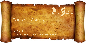 Marczi Zsolt névjegykártya